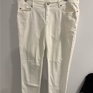 Eileen Fisher Women's White Jeans